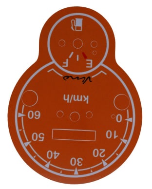 تصویر برچسب کیلومتر کاربراتور یاماها وینو - نارنجی barchasb kilometr karberat