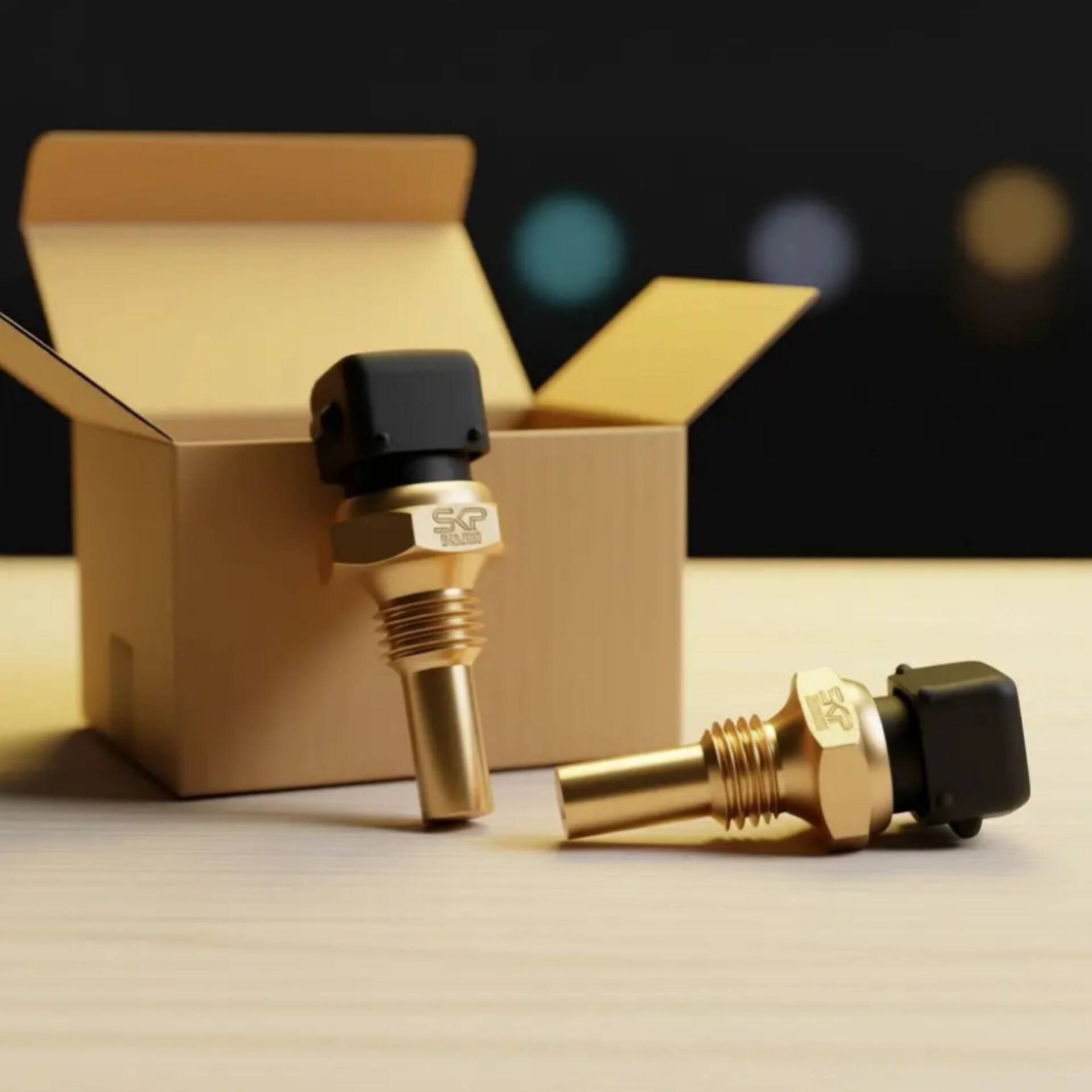 سنسور دمای آب دوفیش زیمنس مشکی ( 206، پراید، پارس، 405، سمند) برند skp