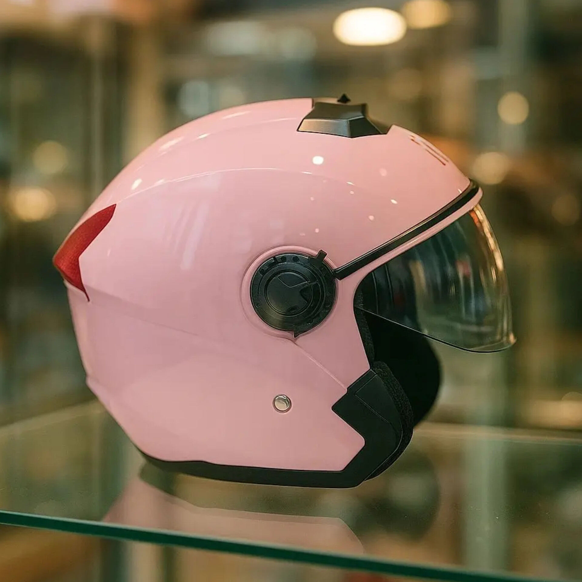 کلاه کاسکت اسکوتر صورتی